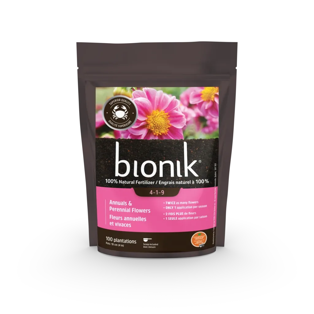 Engrais biologique Bionik® Fleurs annuelles et vivaces 4-1-9 400 g